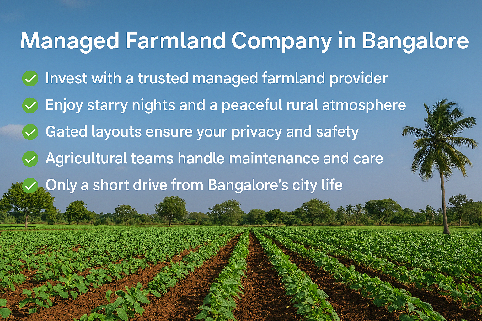 Best Farmland Project Location Near Bangalore