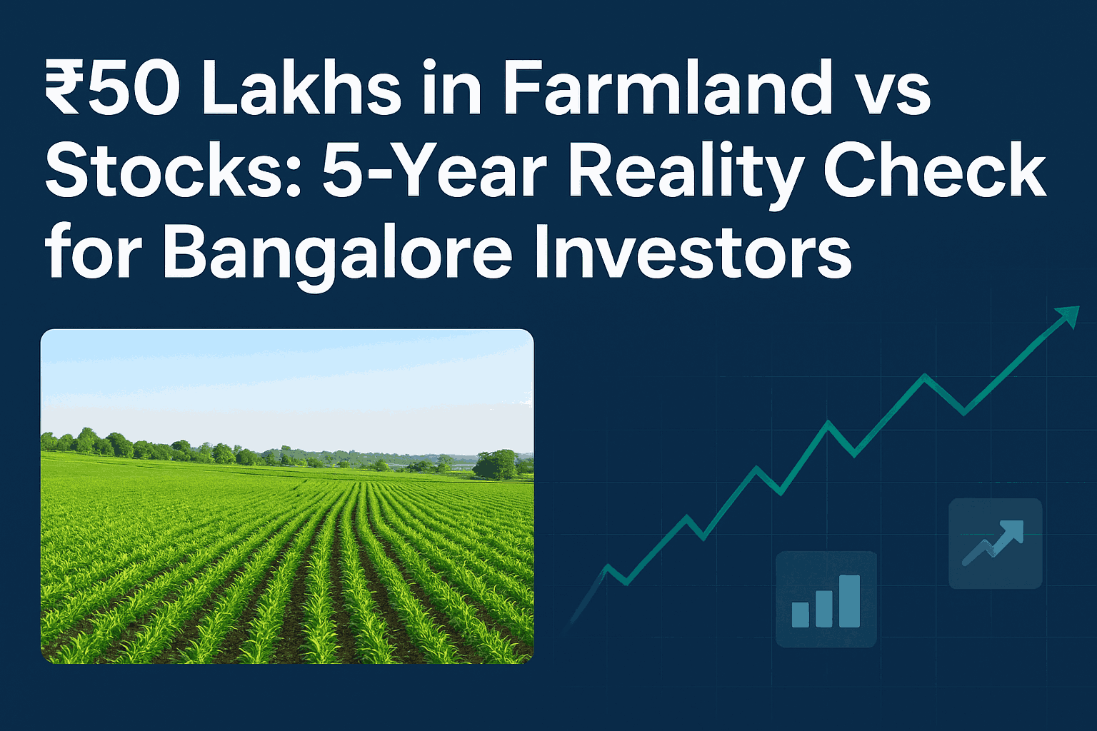 ₹50 Lakhs in Farmland vs Stocks: 5-Year Reality Check for Bangalore Investors