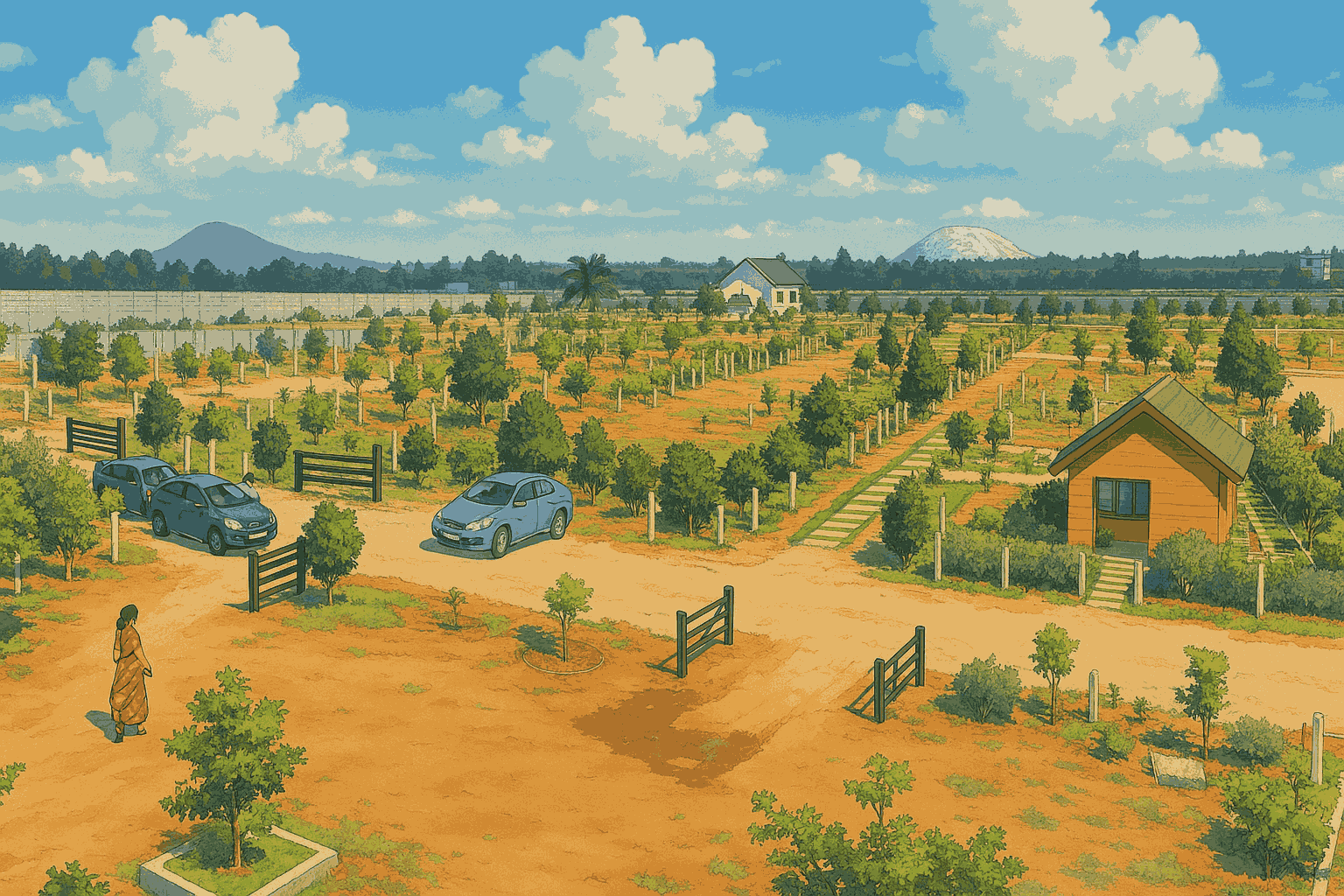 Clubhouse at Elegant Orchards – Farm Plot Investment Bangalore